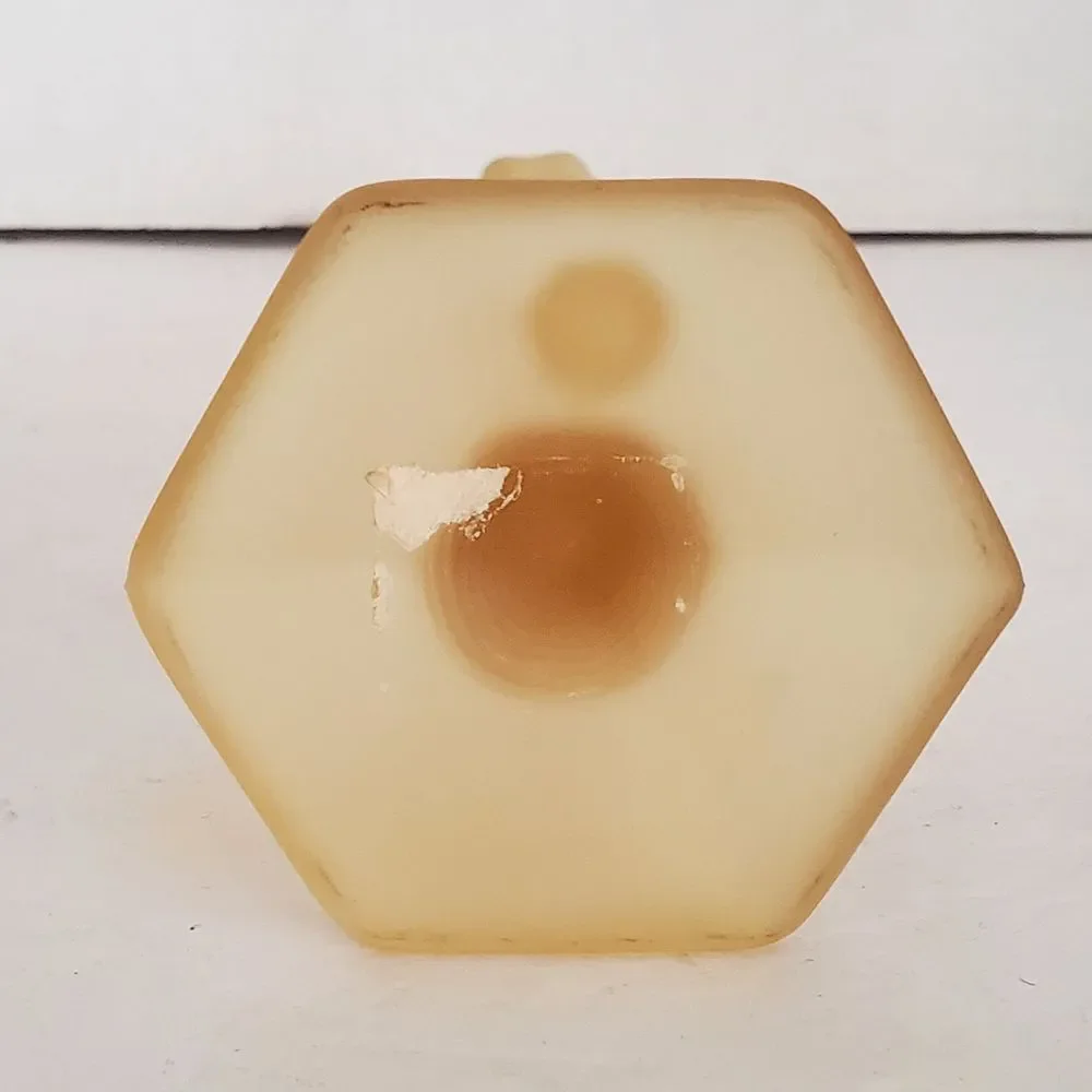 Westmoreland Yellow Satin Glass Swung Vase Daisy Floral Bud Vase 10.5